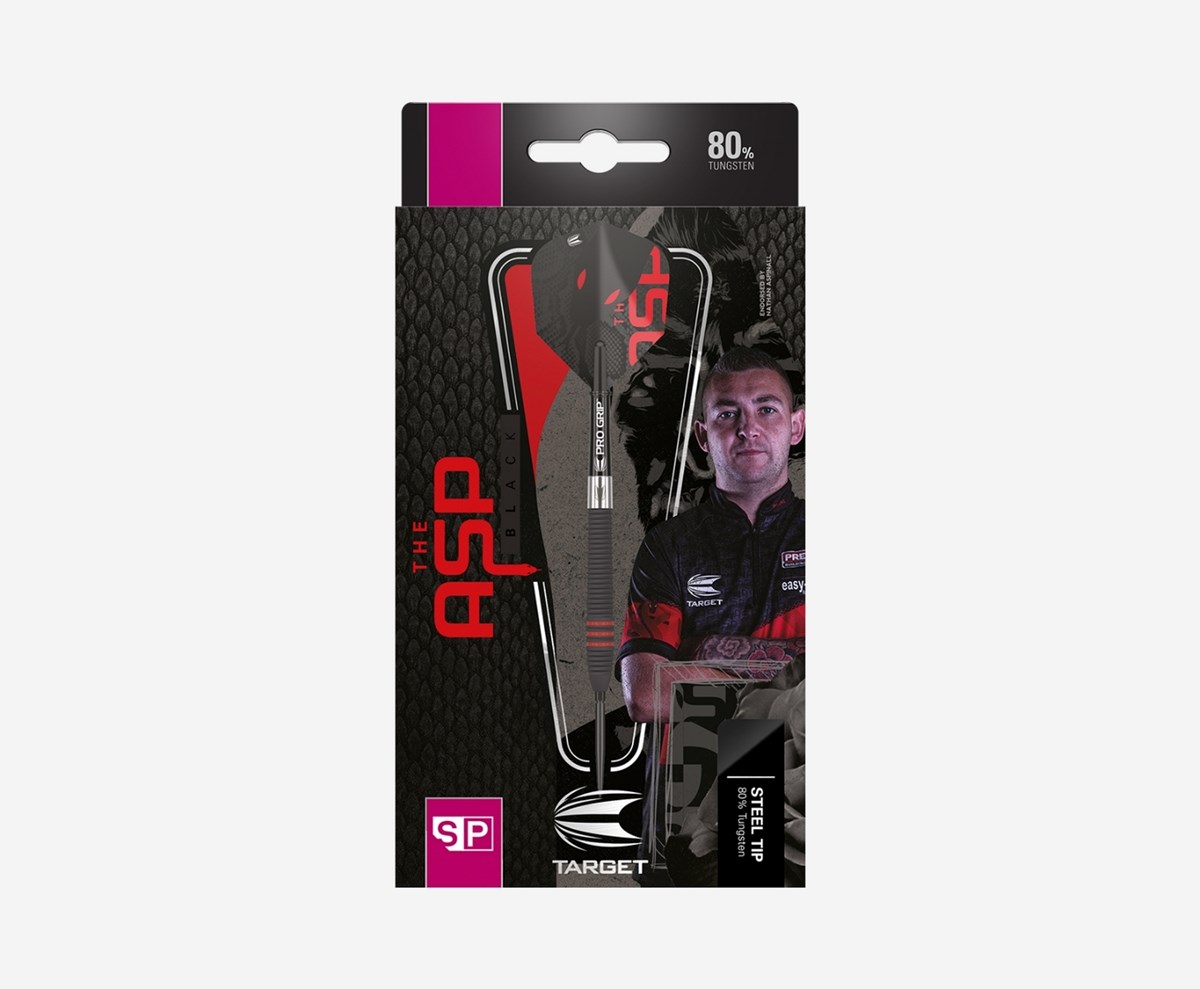 Target Darts Nathan Aspinall 80% Black Tungsten SP Steel Tip Darts  24 grams