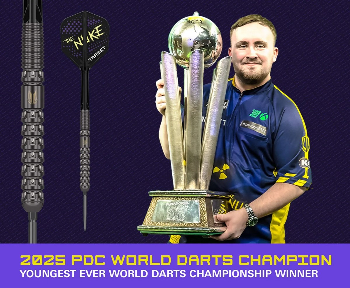 Target Darts Luke Littler G1 Prodigy 90% Tungsten SP Steel Tip Darts 24 grams