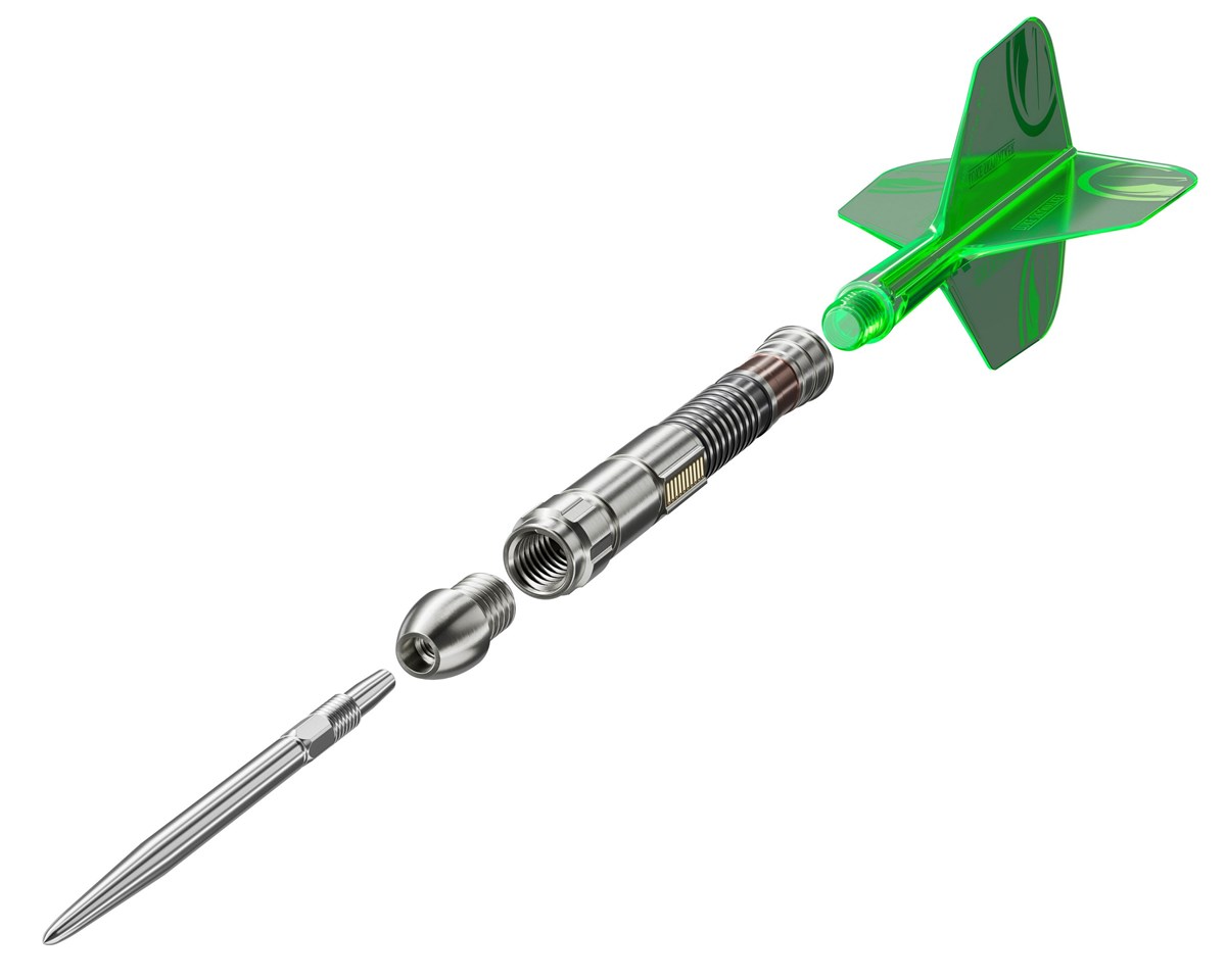 Target Darts Star Wars Luke Skywalker "The Jedi Knight" Light Saber Edition 95% Tungsten SP Steel Tip Darts 24 grams