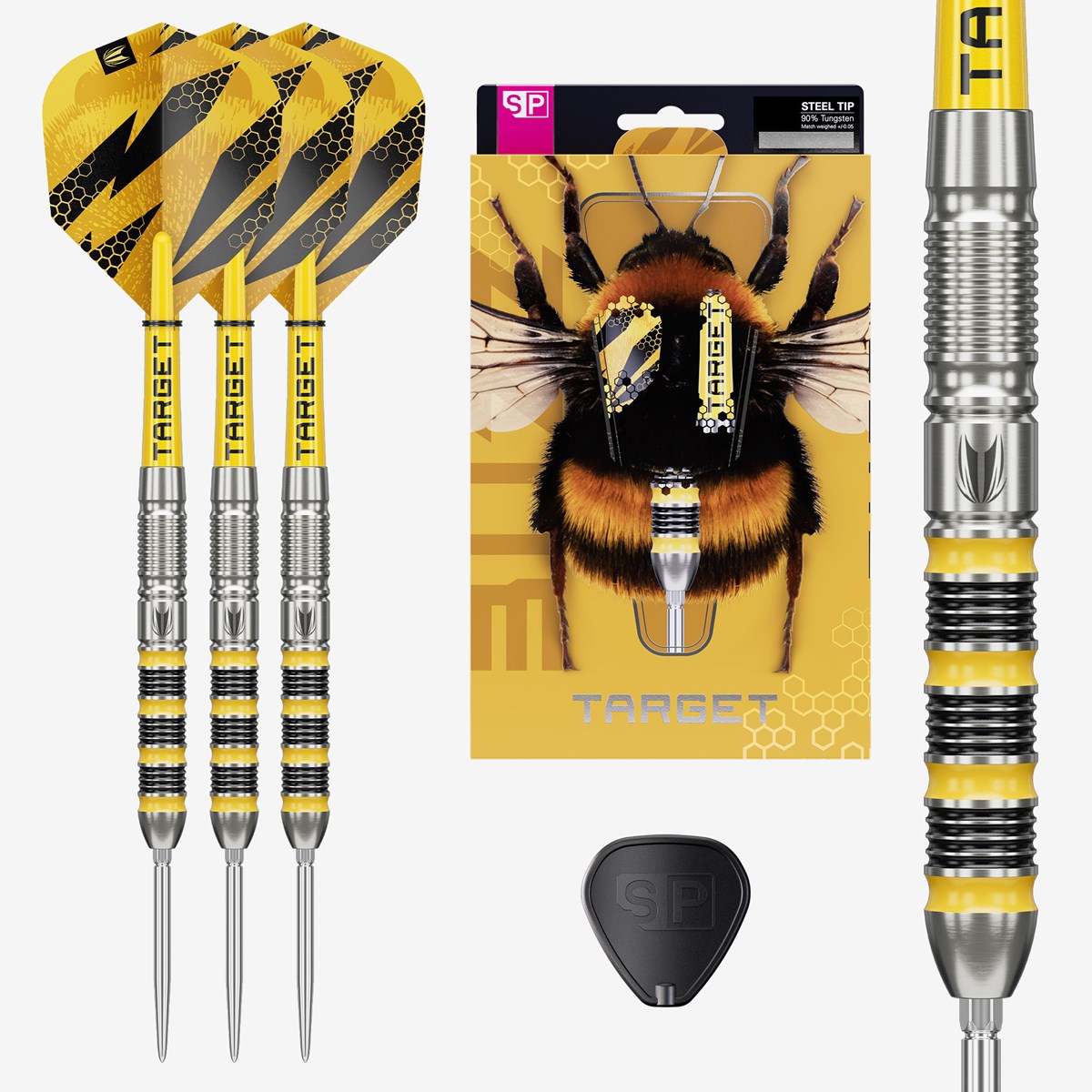 Target Buzz SP01 90% Swiss Point Steel Tip Darts 28 grams
