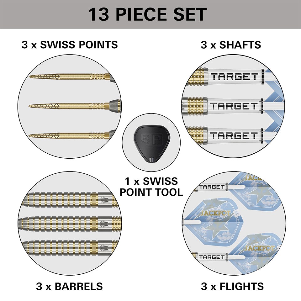 Target Darts Adrian Lewis Showdown 95% Tungsten SP Steel Tip Darts 25 grams
