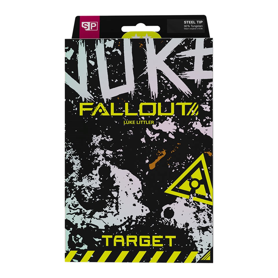 Target Darts Luke Littler Nuke Fallout 90% Tungsten SP Steel Tip Darts 24 grams