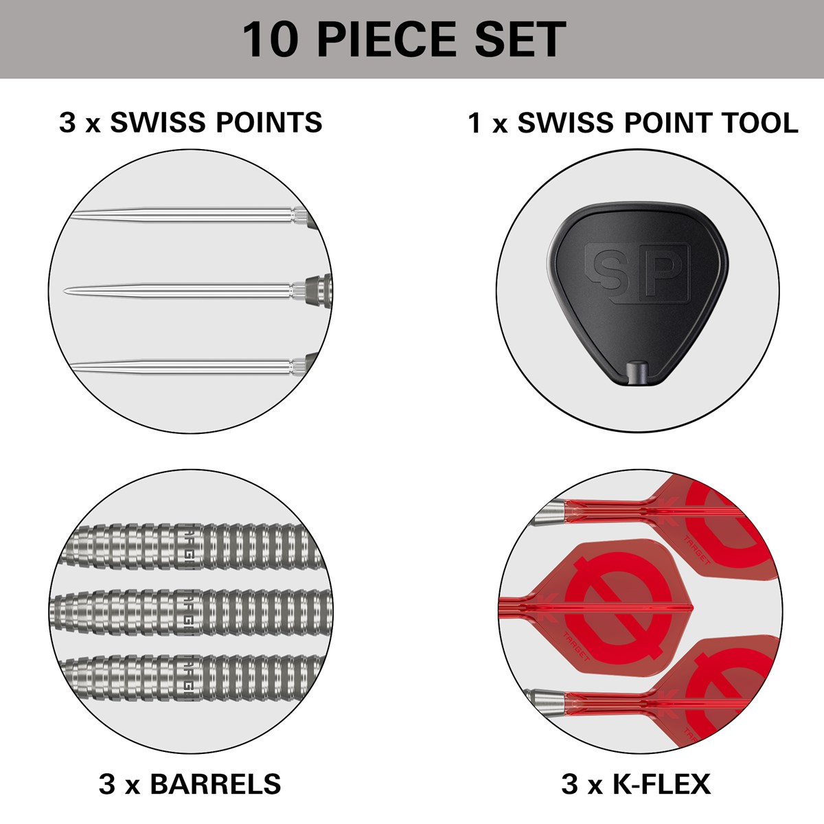 Target Group Ø 02 50% Swiss Point Steel Tip Darts 21 grams