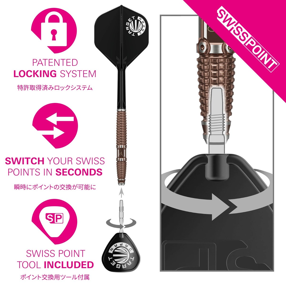 Target Paul Lim The Legend G10 90% SP Steel Tip Darts 23 grams