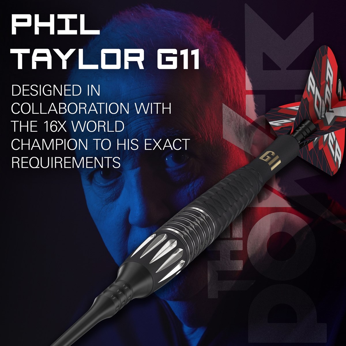 Target Darts Phil Taylor Raw Power G11 95% Tungsten Soft Tip  20 grams