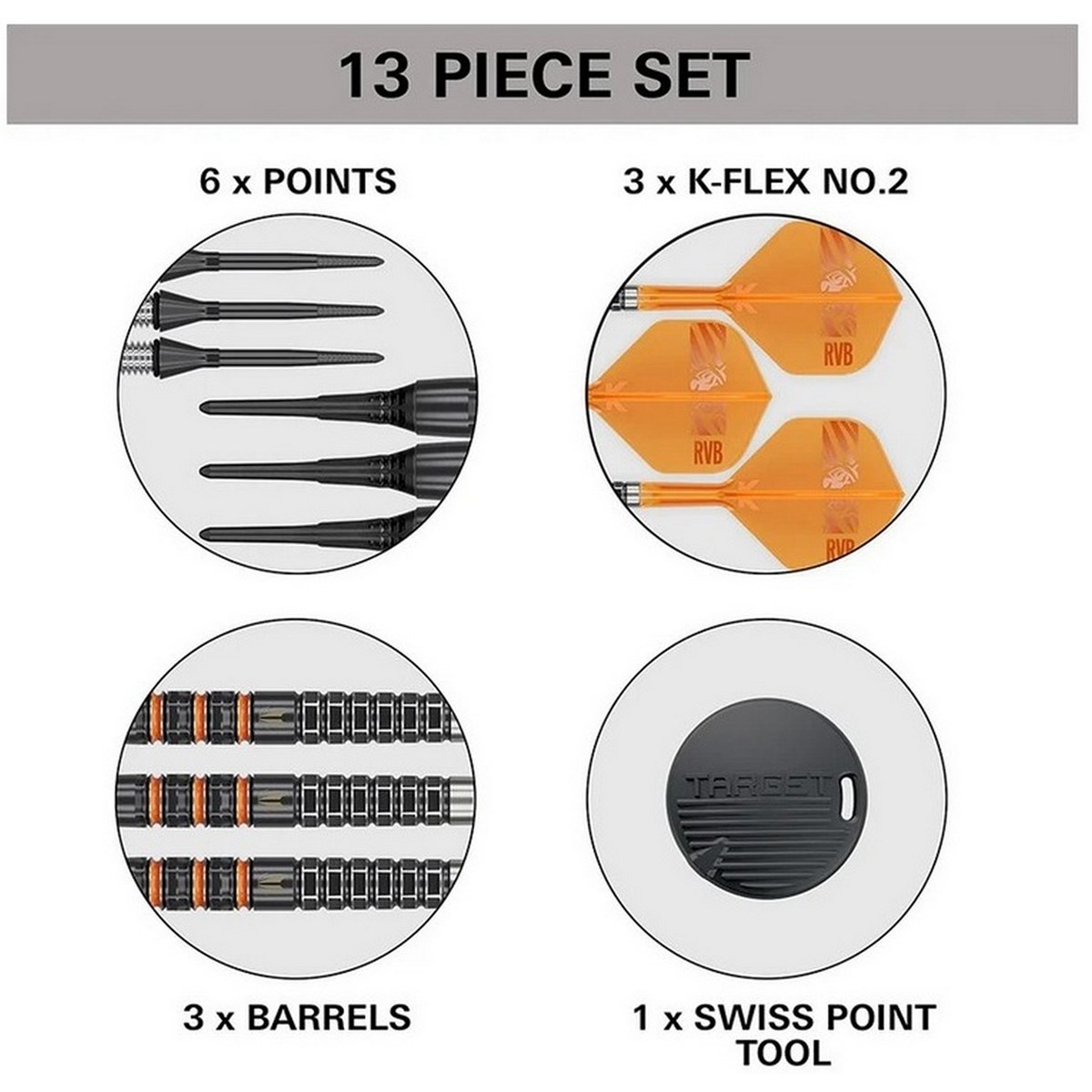 Target Darts Raymond Van Barneveld 95K Soft Tip Darts 20 grams