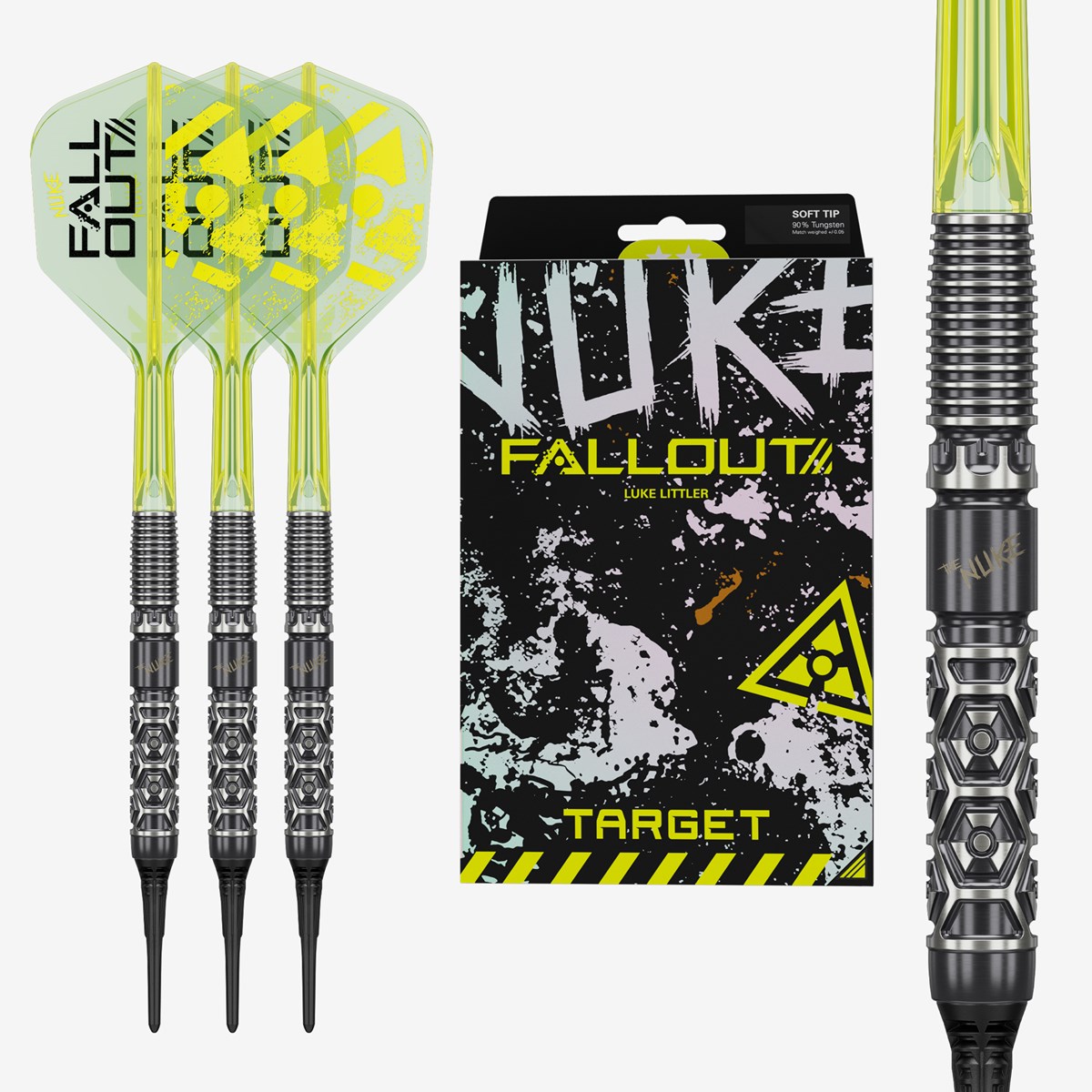 Target Luke Littler Nuke Fallout 90% Soft Tip Darts 19 grams
