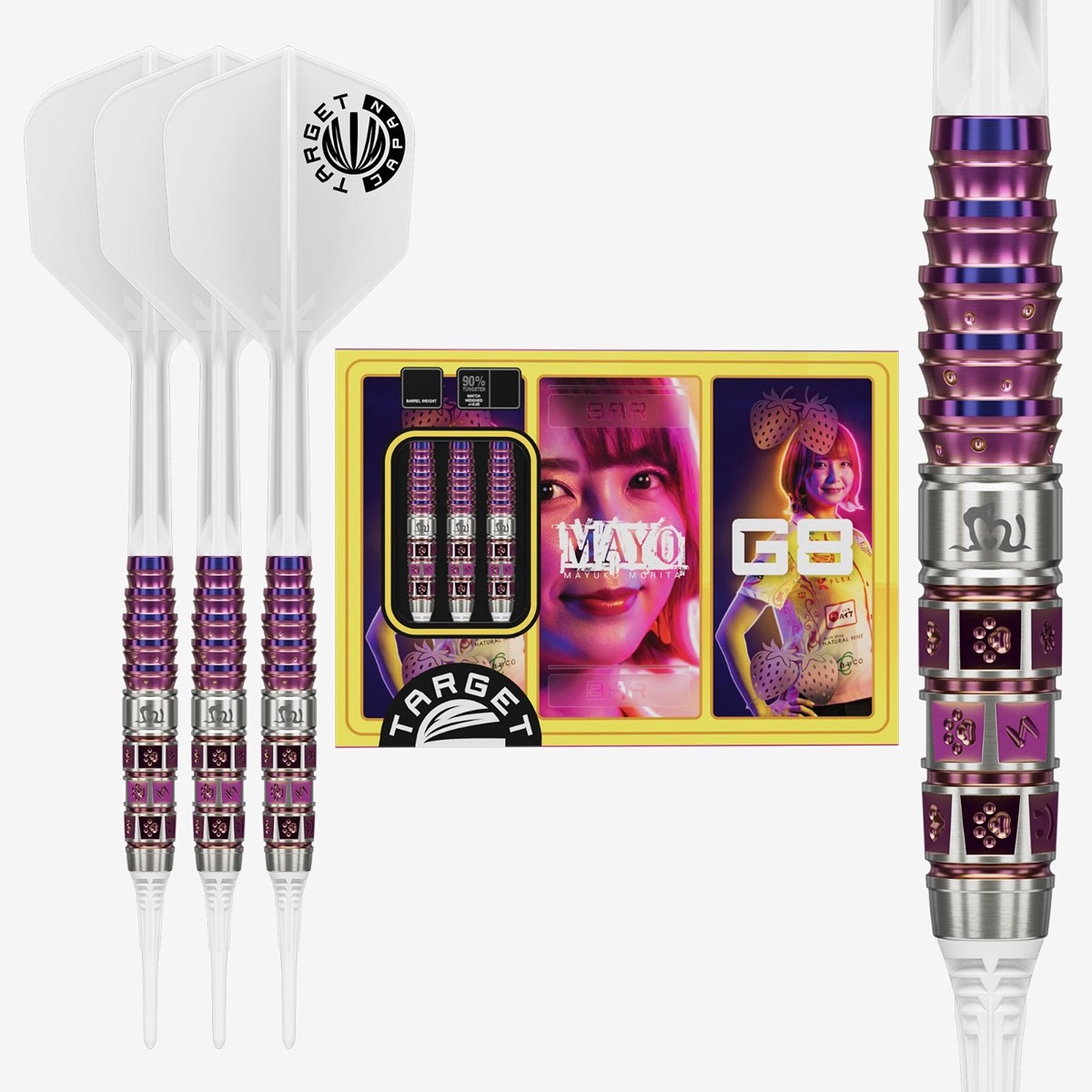 Target Prime Mayo G8 90% Soft Tip Darts 18 grams