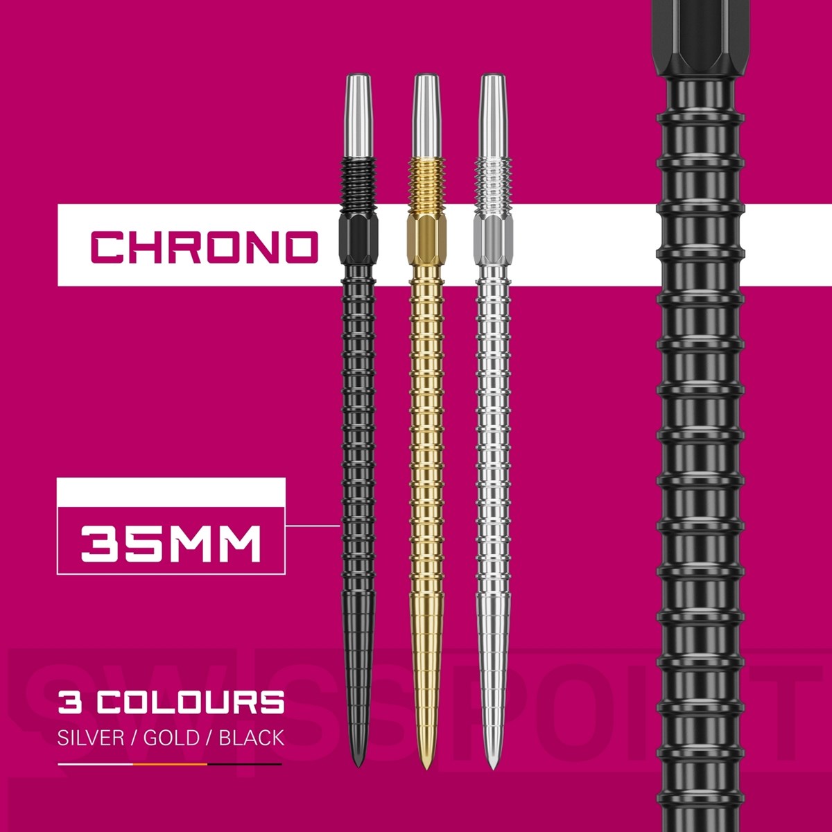 Target Darts Chrono Swiss Point - Black 35mm