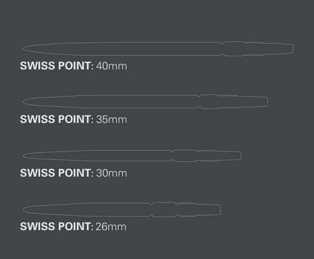 Target Darts Chrono Swiss Point - Silver 40mm
