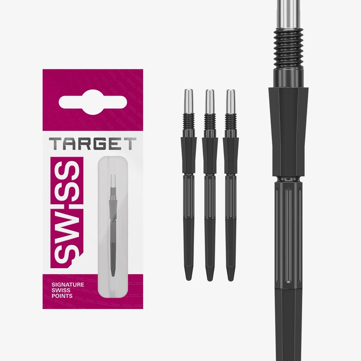 Target Darts Elysian Archetype 43 Swiss Point - Black 30mm