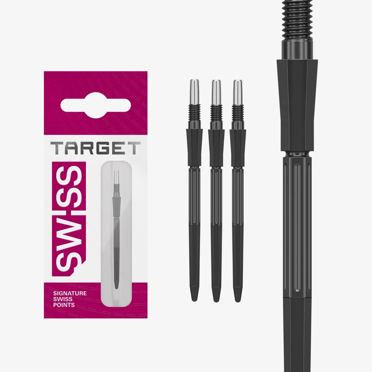 Target Darts Elysian Archetype 43 Swiss Point - Black 35mm