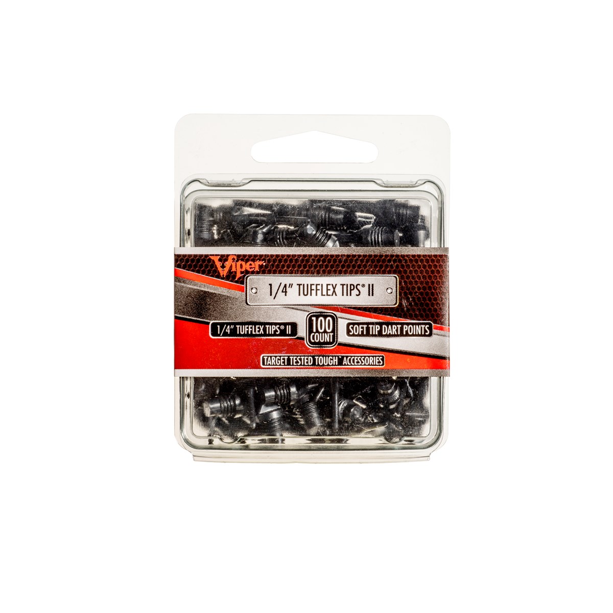 GLD Black Tufflex II Tips 1/4" - 100 ct.