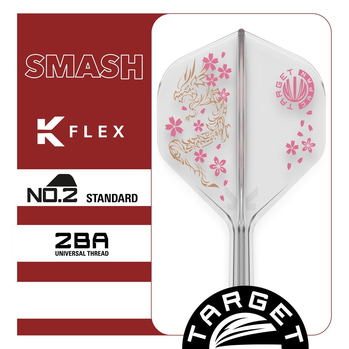 Target K-Flex System - No. 2 Flight / Medium Shaft (33mm) - Smash