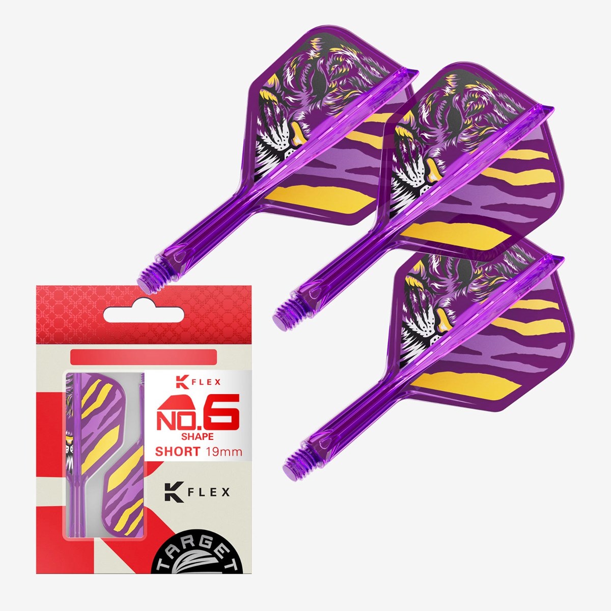 Target K-Flex System - No. 6 Flight / Short Shaft (19mm) - Endeavour