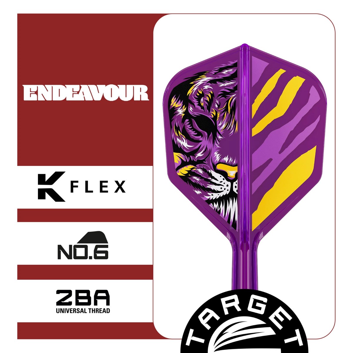 Target K-Flex System - No. 6 Flight / Medium Shaft (33mm) - Endeavour