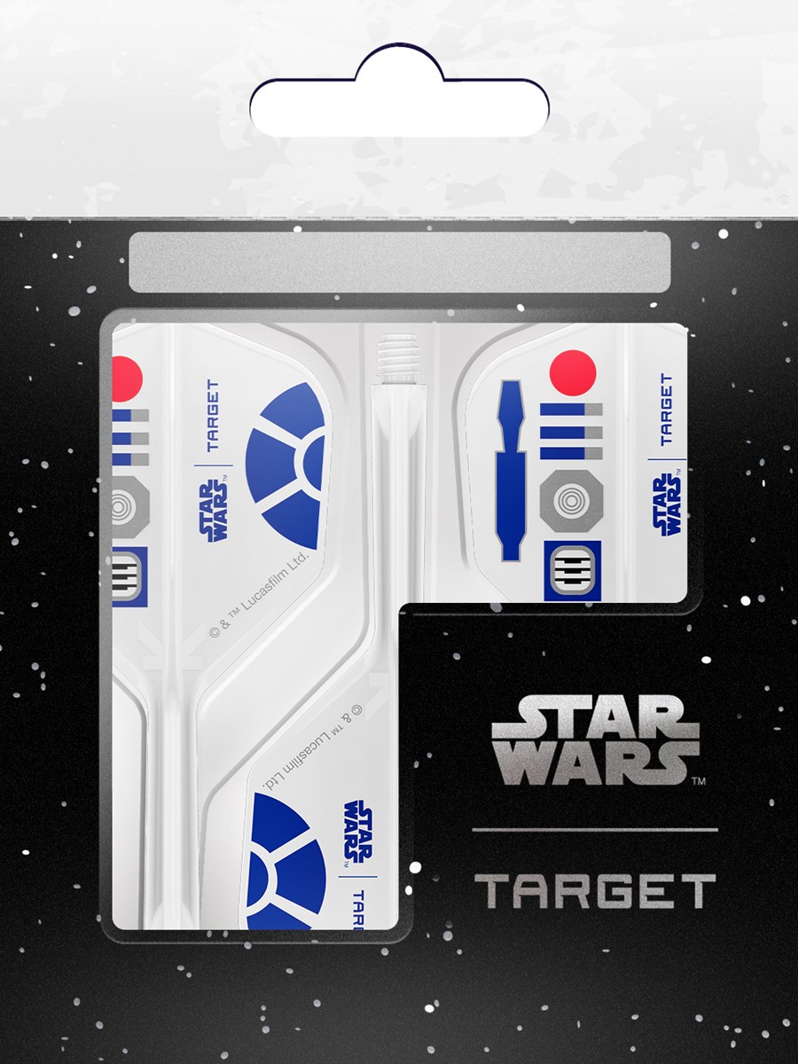 Target Darts R2D2 K-Flex Flight System - No 6 Shape / Intermediate Shaft (26mm)