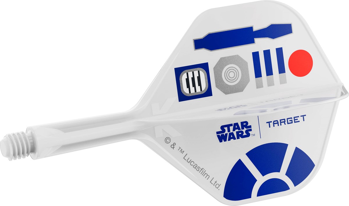 Target Darts Star Wars R2D2 K-Flex Flight System - No 2 Shape / Short Shaft (19mm)
