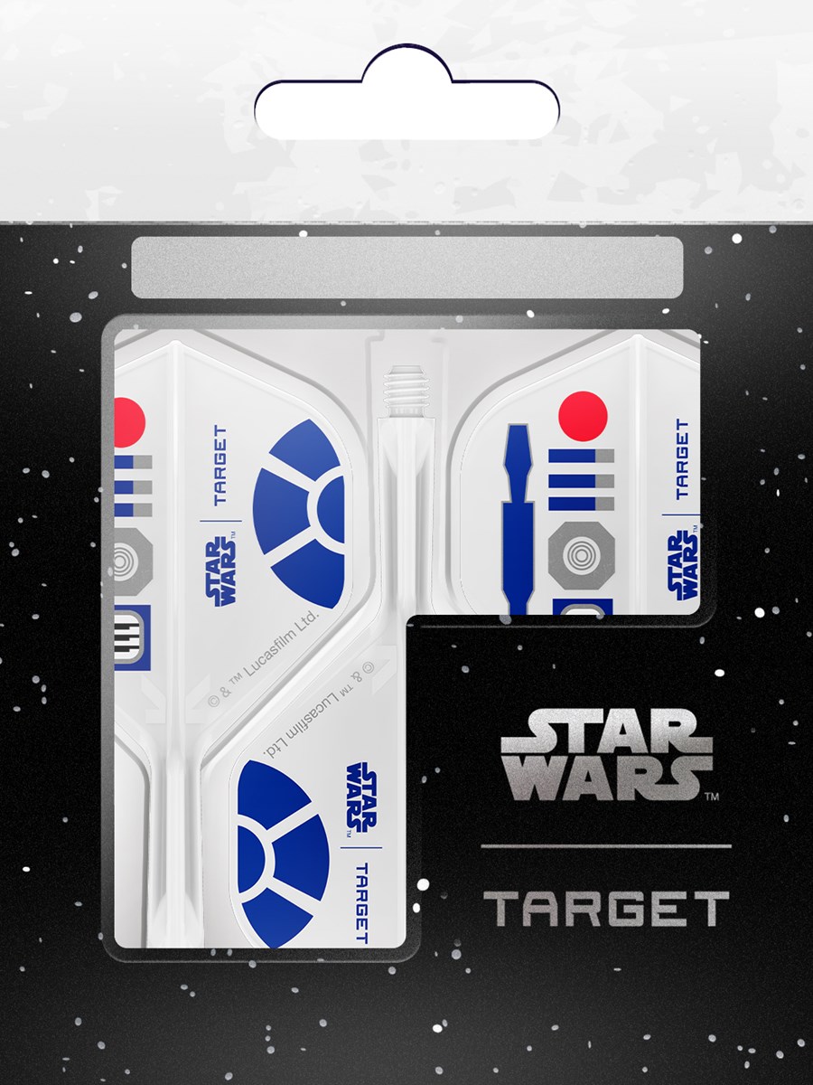 Target Darts Star Wars R2D2 K-Flex Flight System - No 2 Shape / Short Shaft (19mm)