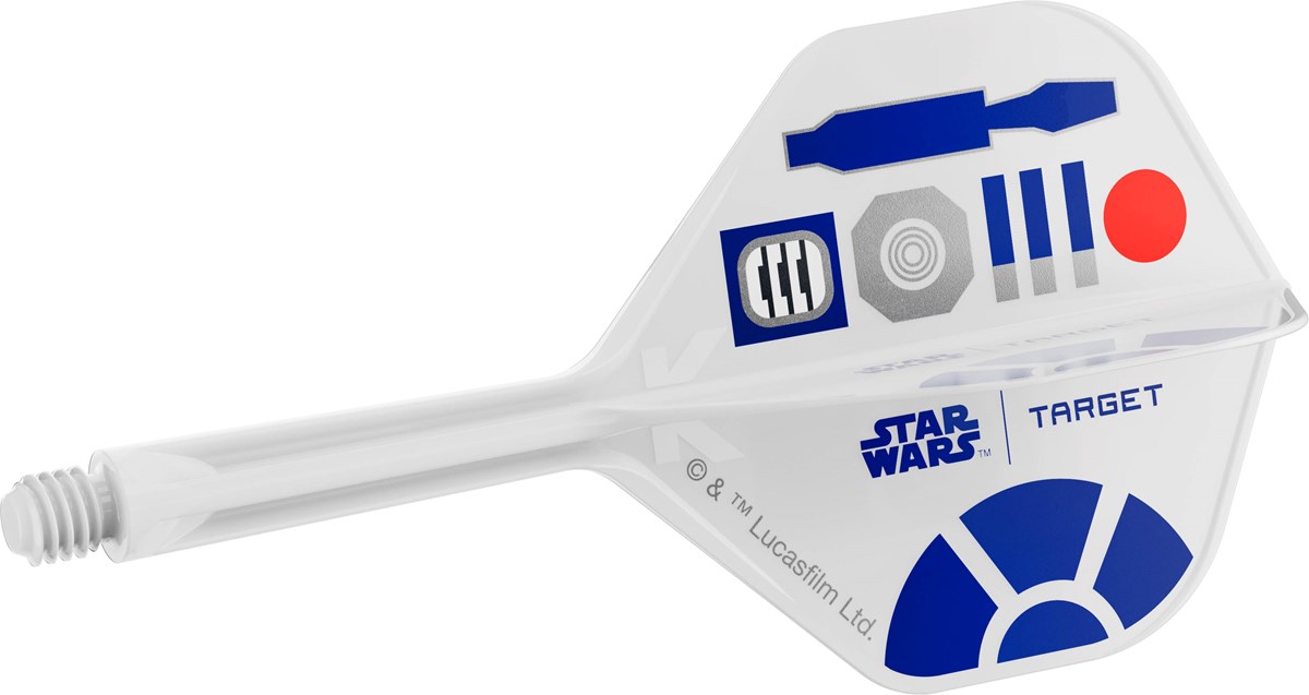 Target Darts Star Wars R2D2 K-Flex Flight System - No 2 Shape / Intermediate Shaft (26mm)