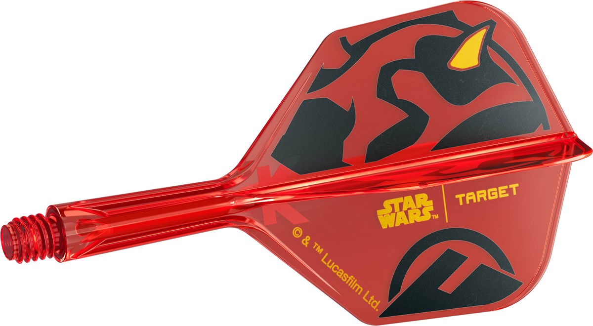 Target Darts Star Wars Darth Maul K-Flex Flight System - No 6 Shape / Short Shaft (19mm)