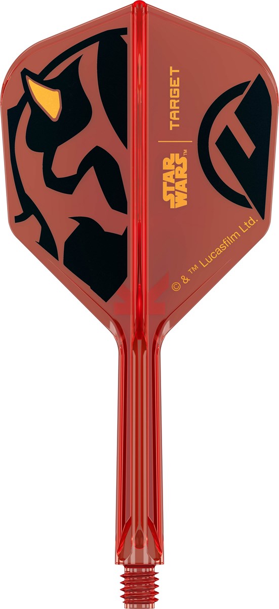 Target Darts Star Wars Darth Maul K-Flex Flight System - No 6 Shape / Intermediate Shaft (26mm)