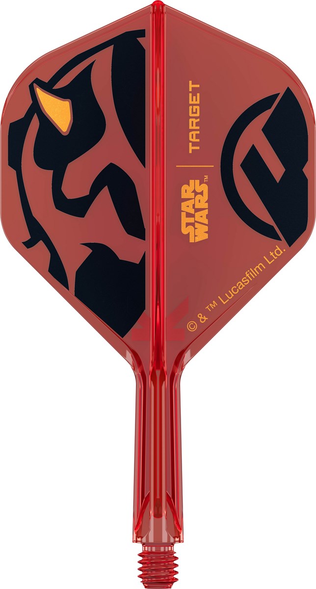 Target Darts Star Wars Darth Maul K-Flex Flight System - No 2 Shape / Short Shaft (19mm)