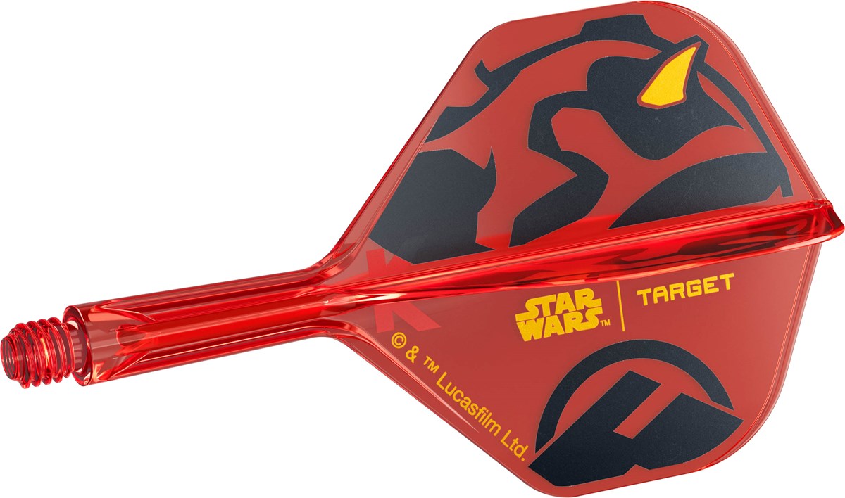 Target Darts Star Wars Darth Maul K-Flex Flight System - No 2 Shape / Short Shaft (19mm)