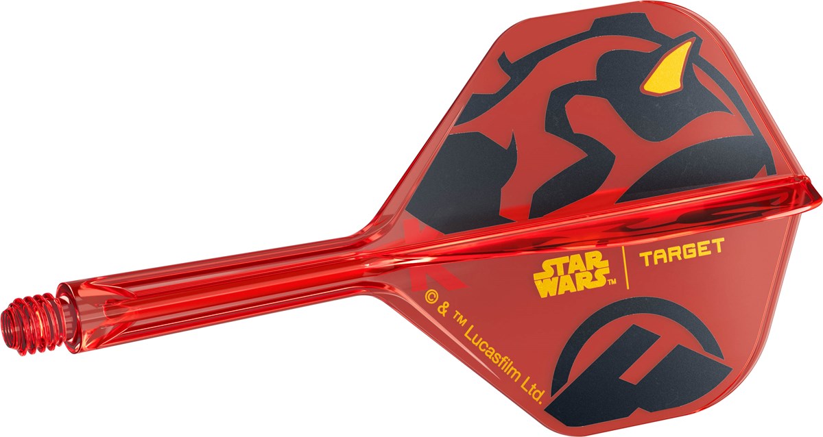 Target Darts Star Wars Darth Maul K-Flex Flight System - No 2 Shape / Intermediate Shaft (26mm)