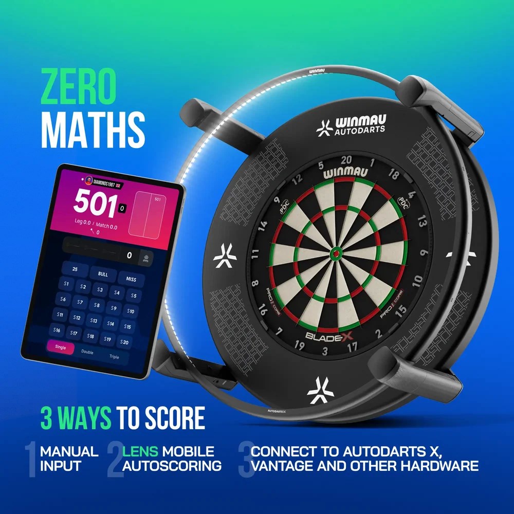 Winmau Autodarts Device Stand & 12 Month PLUS Membership Bundle
